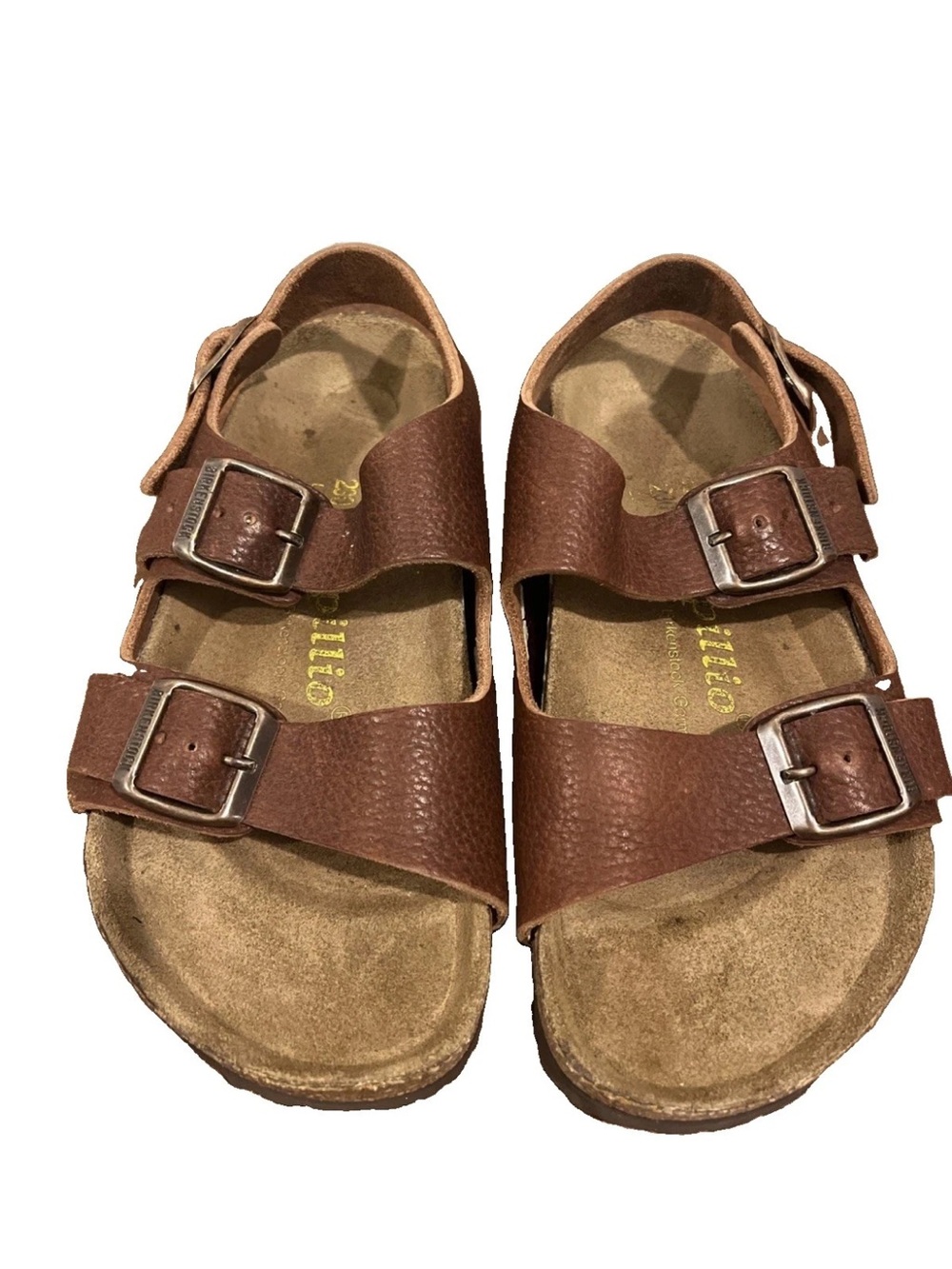 BirkenstockBrown Milano Slingback Sz L5 M35  Two-Strap Adjustable Buckle Sandals